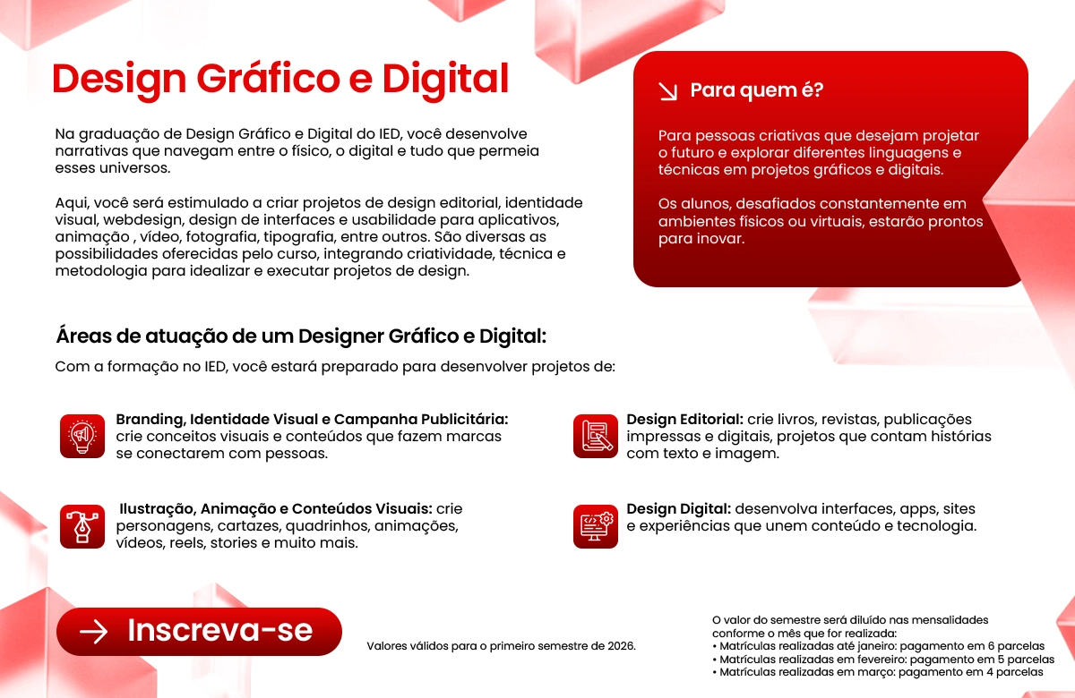 Curso Design de Produto e Servi&ccedil;o