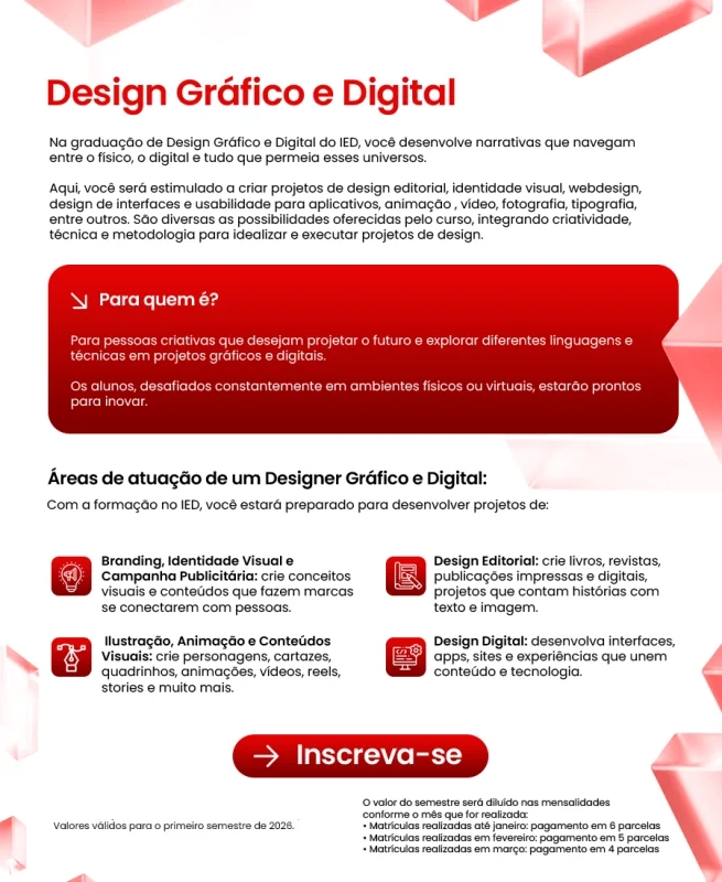 Curso Design de Produto e Servi&ccedil;o