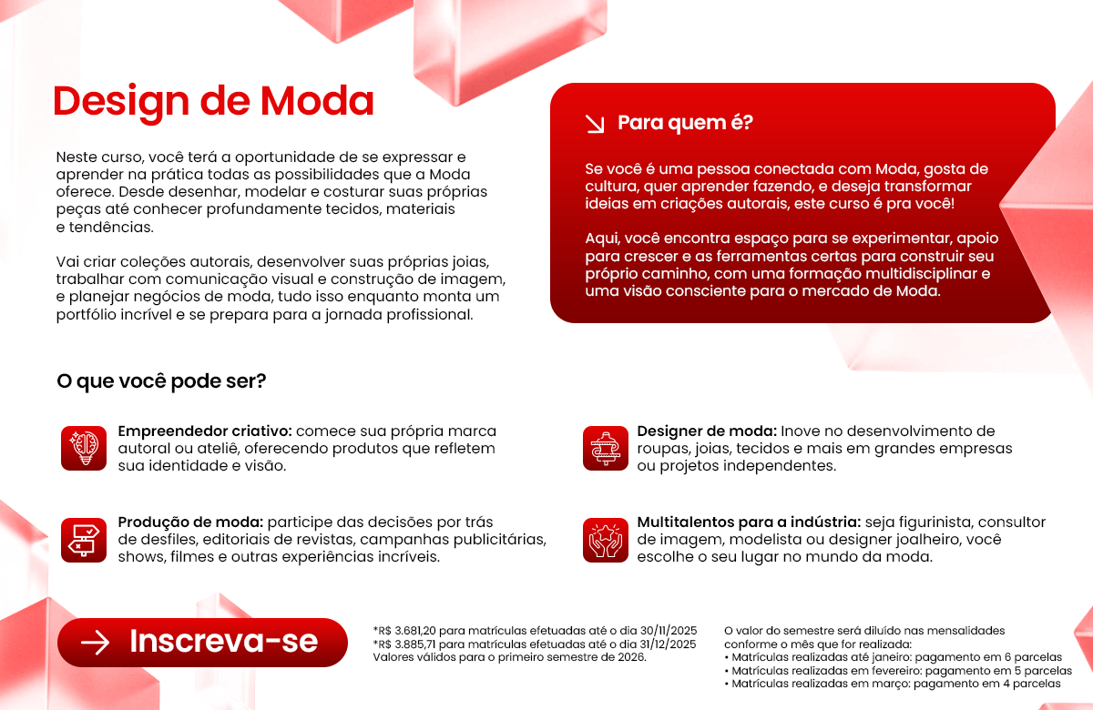 Curso Design de Produto e Serviço